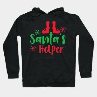 Santa's Helper, Elf Shoes, Snowflakes, Christmas Hoodie